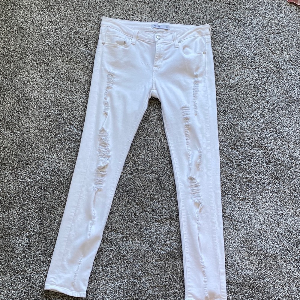 White Ripped Jeans